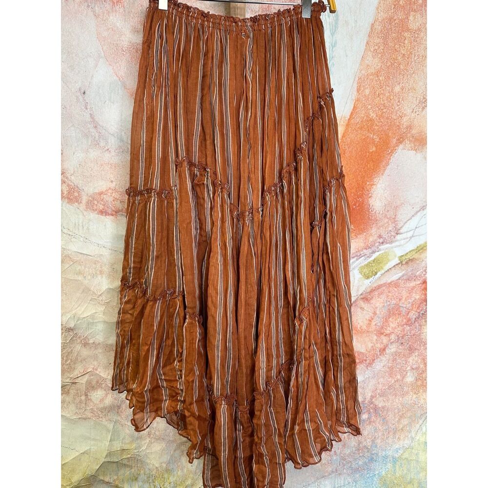 Free People FP One Ember Printed Midi Skirt $145 - Picture 5 of 7
